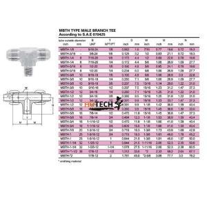 Stainless Steel Male Branch Tee