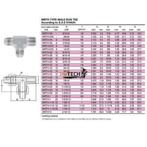 Stainless Steel Male Run Tee