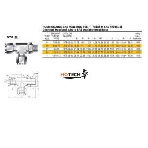 Stainless Steel SAE Male Run Tee